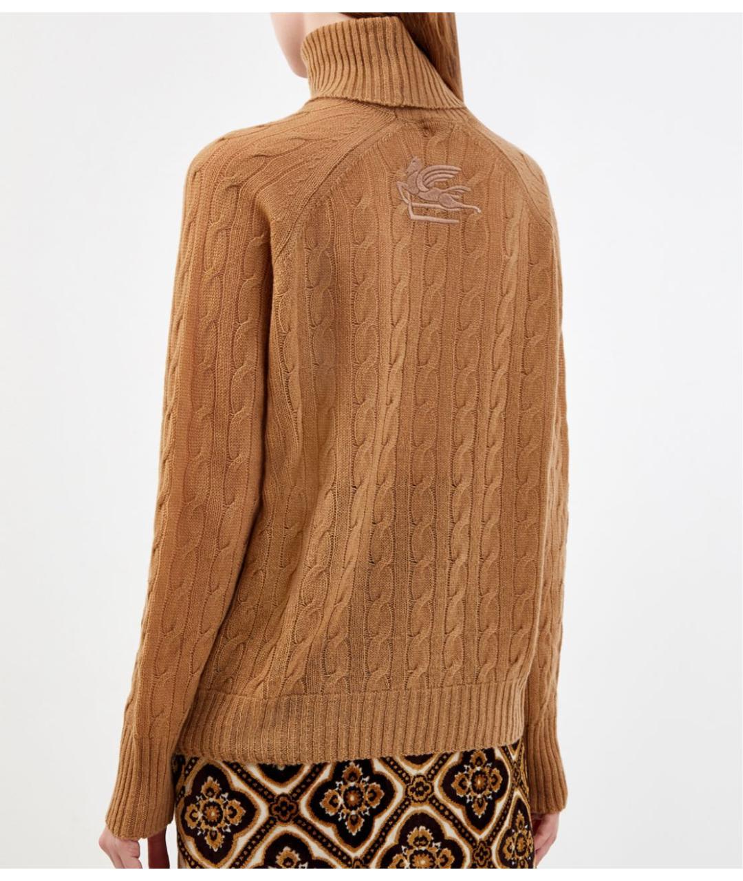 ETRO Коричневая кашемировая водолазка, фото 2