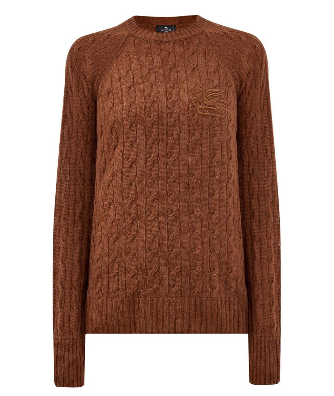 ETRO Коричневый кашемировый джемпер / свитер, фото 1