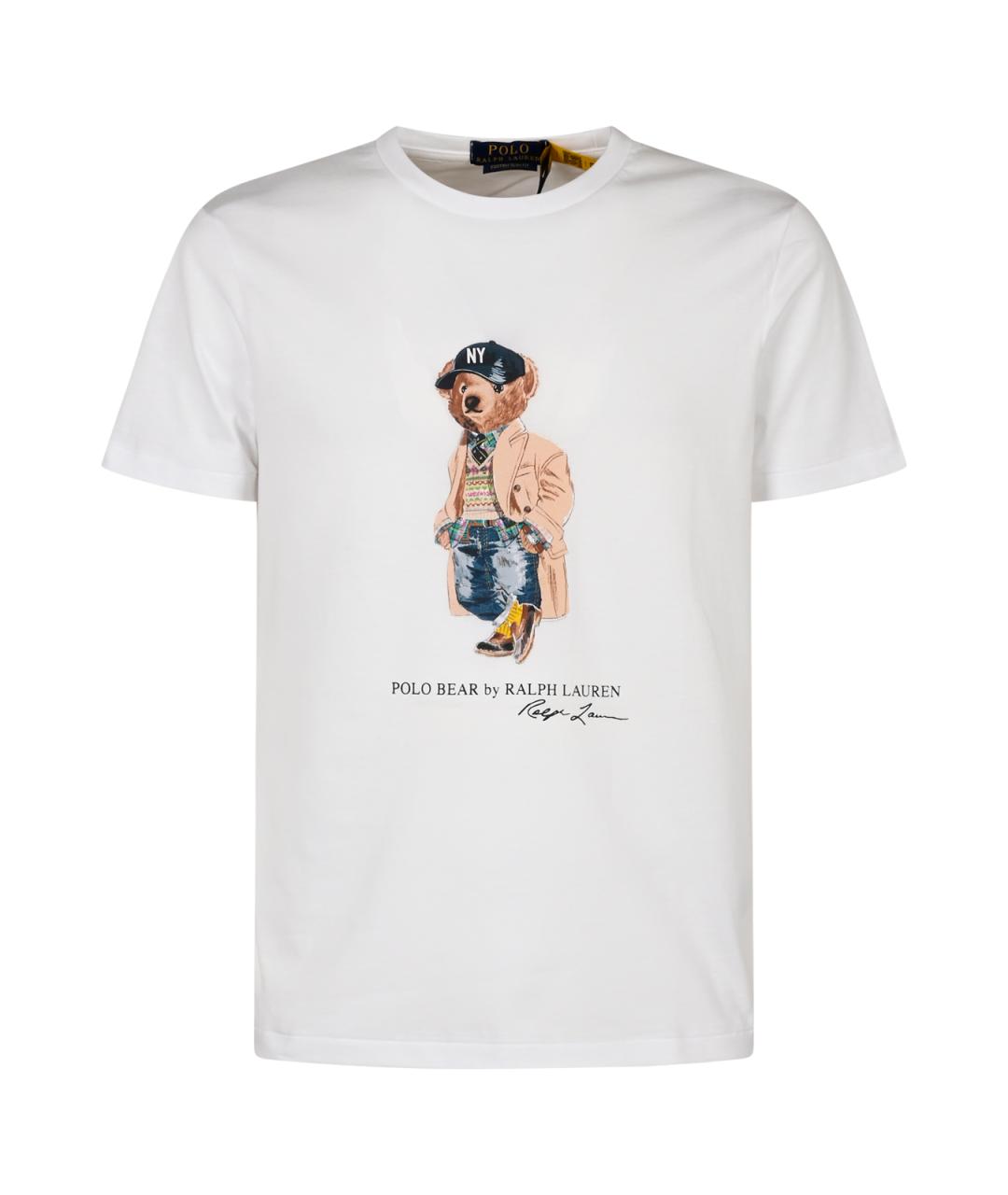 POLO RALPH LAUREN Белая хлопковая футболка, фото 1