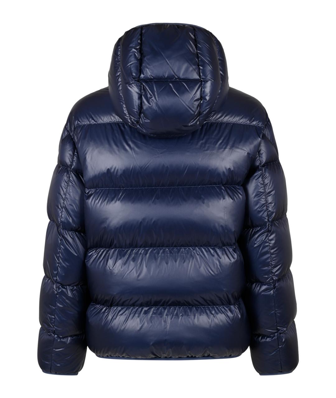 MONCLER Синий полиэстеровый пуховик, фото 2