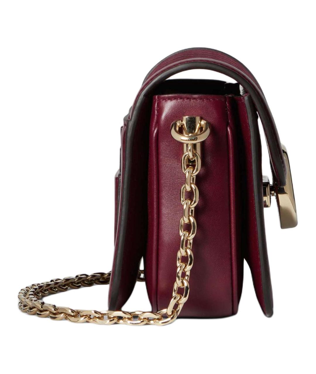 GUCCI Красная сумка через плечо из канвы, фото 4