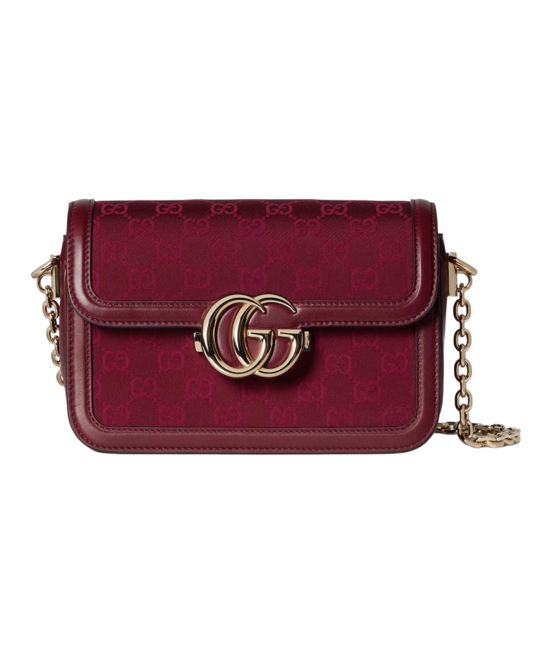 GUCCI Красная сумка через плечо из канвы, фото 1