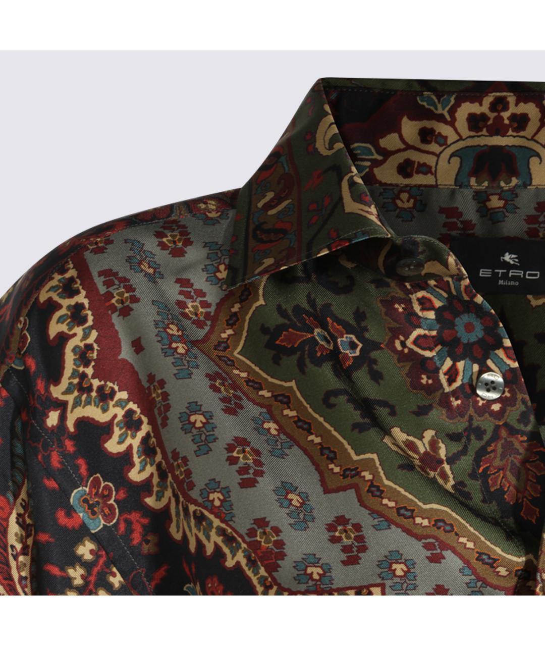 ETRO Мульти шелковая кэжуал рубашка, фото 3