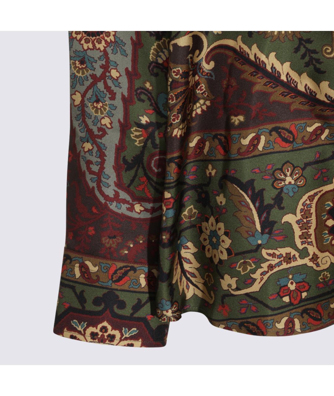 ETRO Мульти шелковая кэжуал рубашка, фото 4