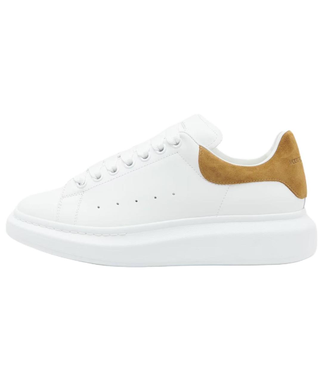 ALEXANDER MCQUEEN Белые кожаные низкие кроссовки / кеды, фото 2