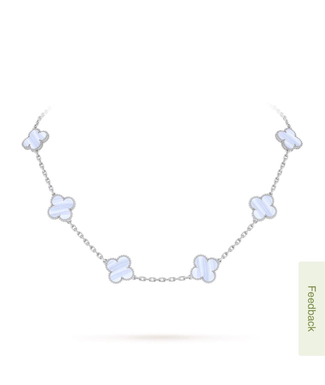 VAN CLEEF & ARPELS Серебряное колье из белого золота, фото 5