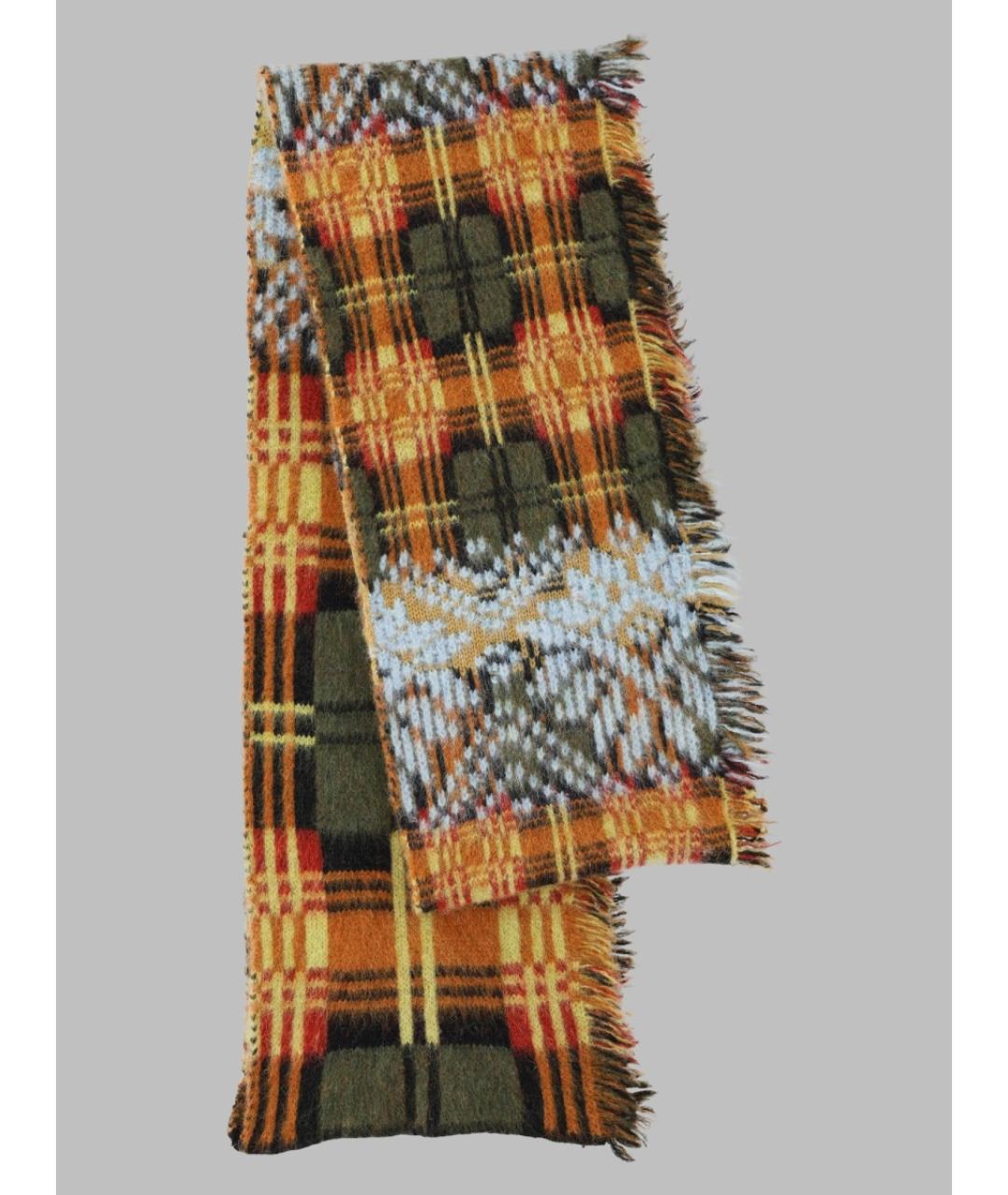 DRIES VAN NOTEN Мульти шерстяной шарф, фото 3