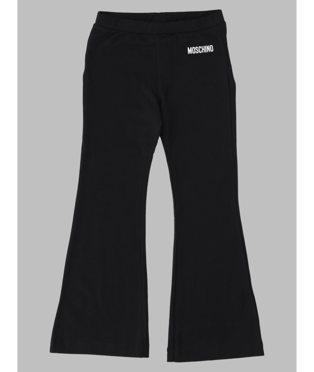 MOSCHINO Черные хлопковые брюки и шорты, фото 3