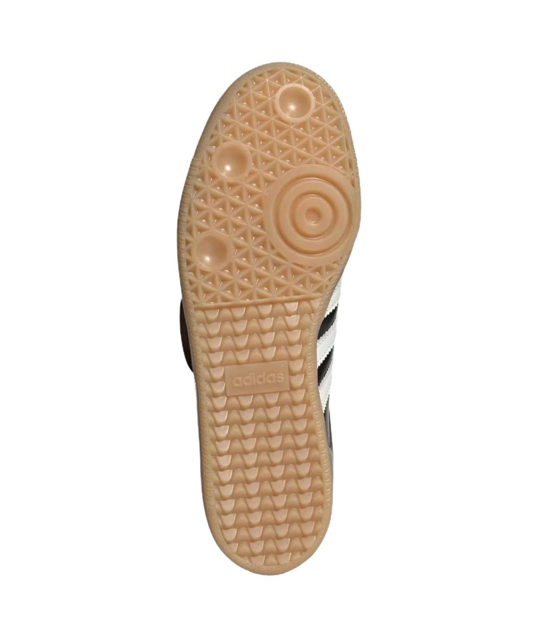 ADIDAS Черные кожаные низкие кроссовки / кеды, фото 5