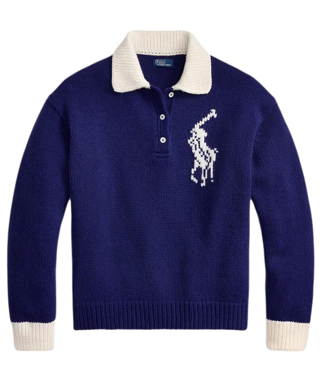 POLO RALPH LAUREN Синий джемпер / свитер, фото 1