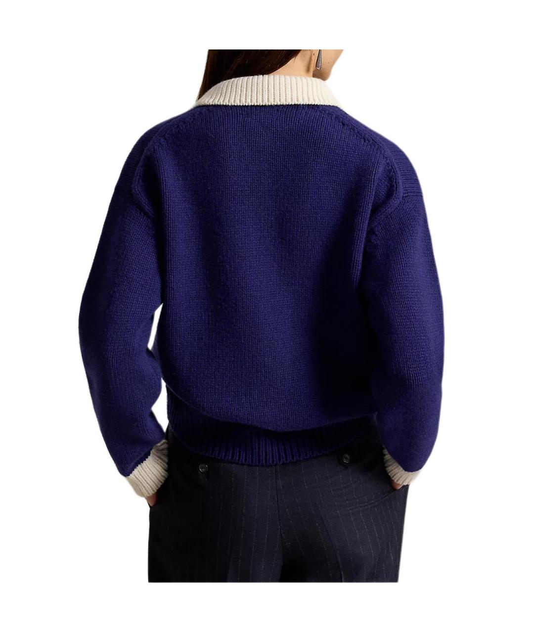 POLO RALPH LAUREN Синий джемпер / свитер, фото 4