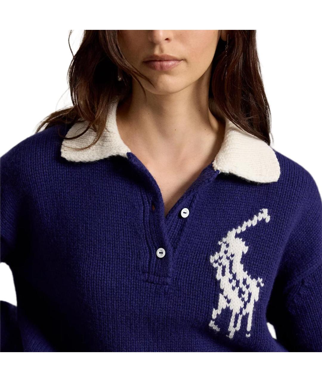 POLO RALPH LAUREN Синий джемпер / свитер, фото 5