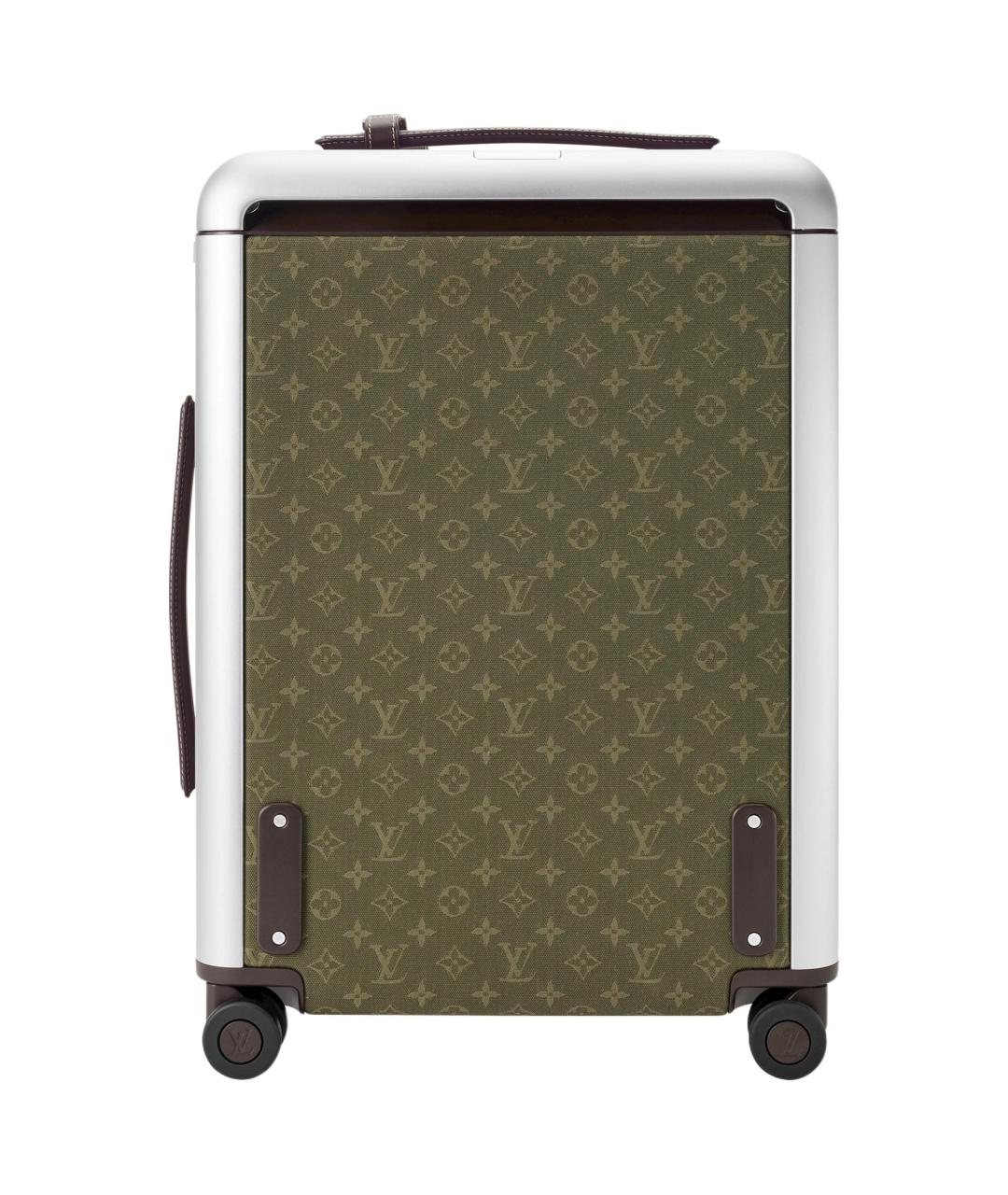 LOUIS VUITTON Зеленый чемодан из канвы, фото 4