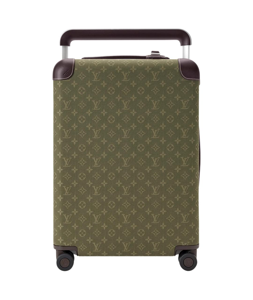 LOUIS VUITTON Зеленый чемодан из канвы, фото 1