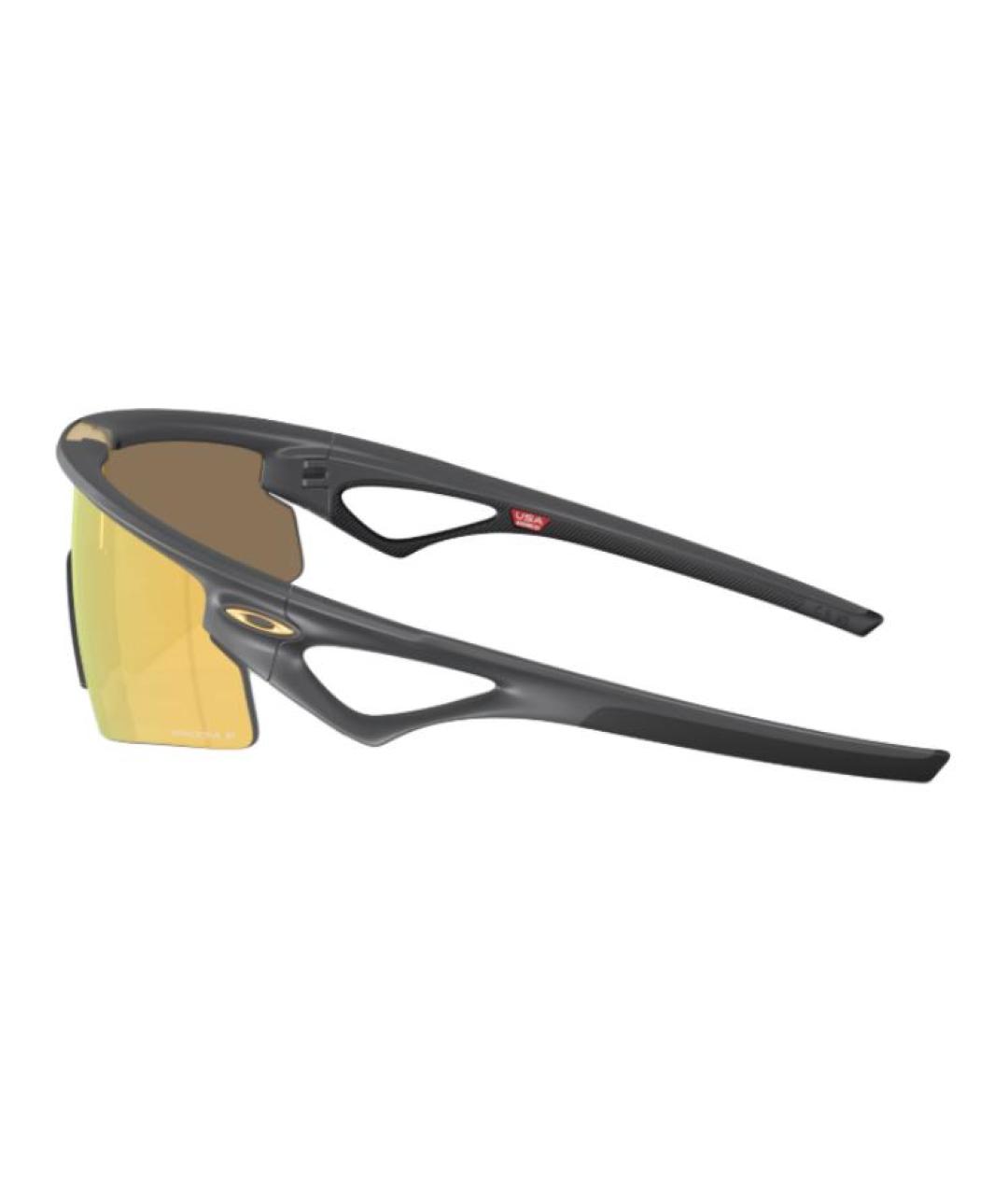 OAKLEY Черные пластиковые солнцезащитные очки, фото 3