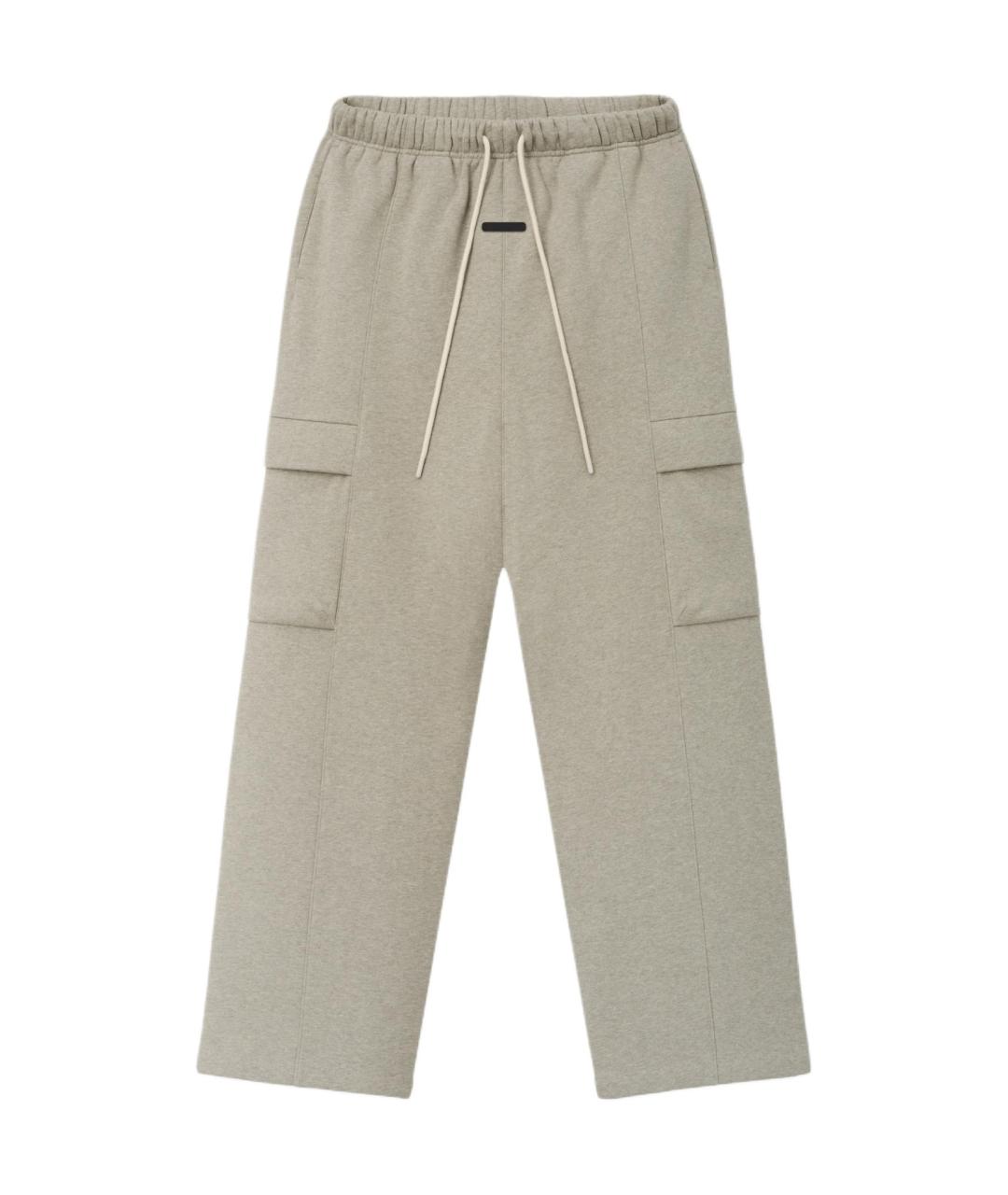 FEAR OF GOD ESSENTIALS Серые прямые брюки, фото 1