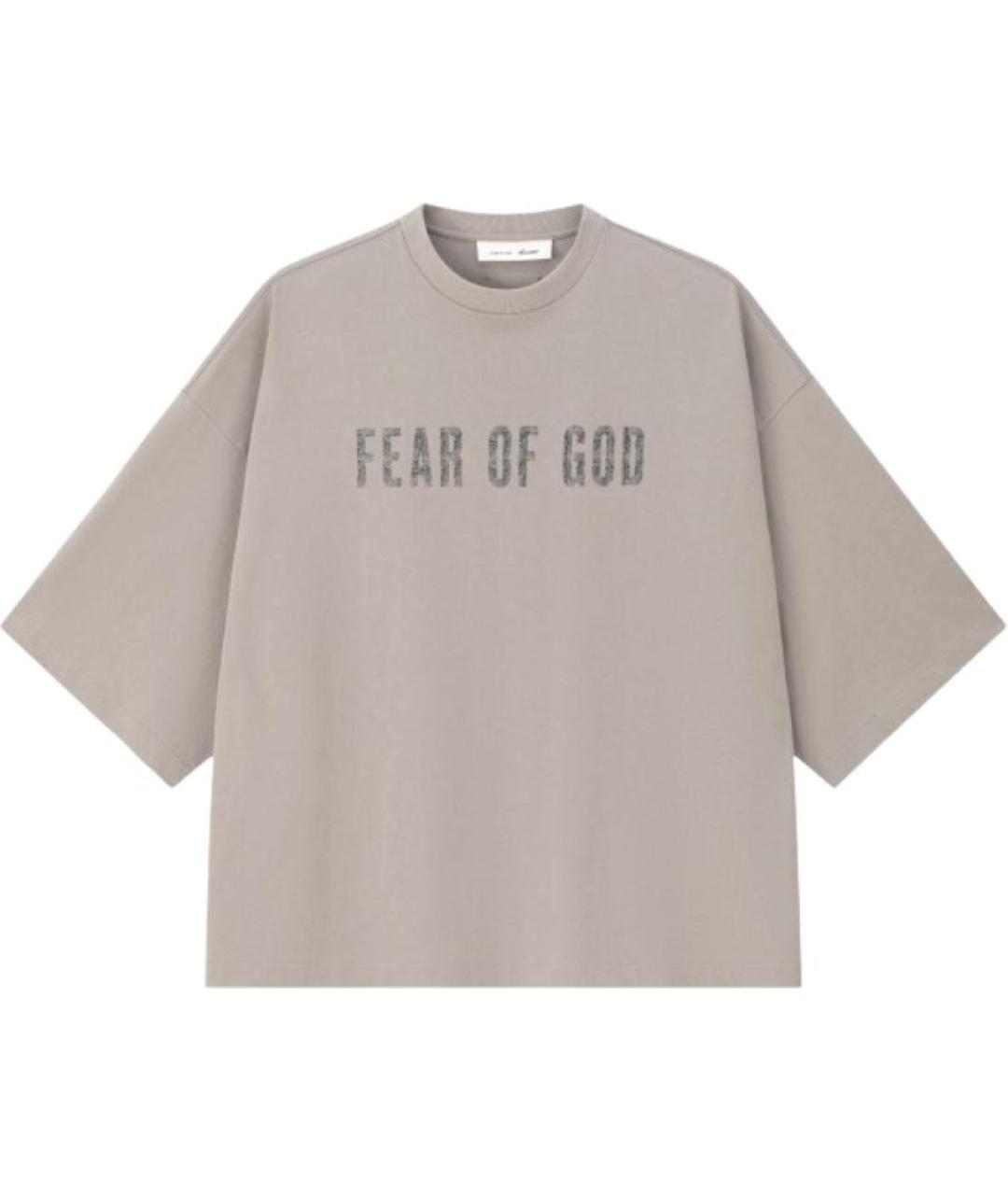 FEAR OF GOD ESSENTIALS Серая футболка, фото 1