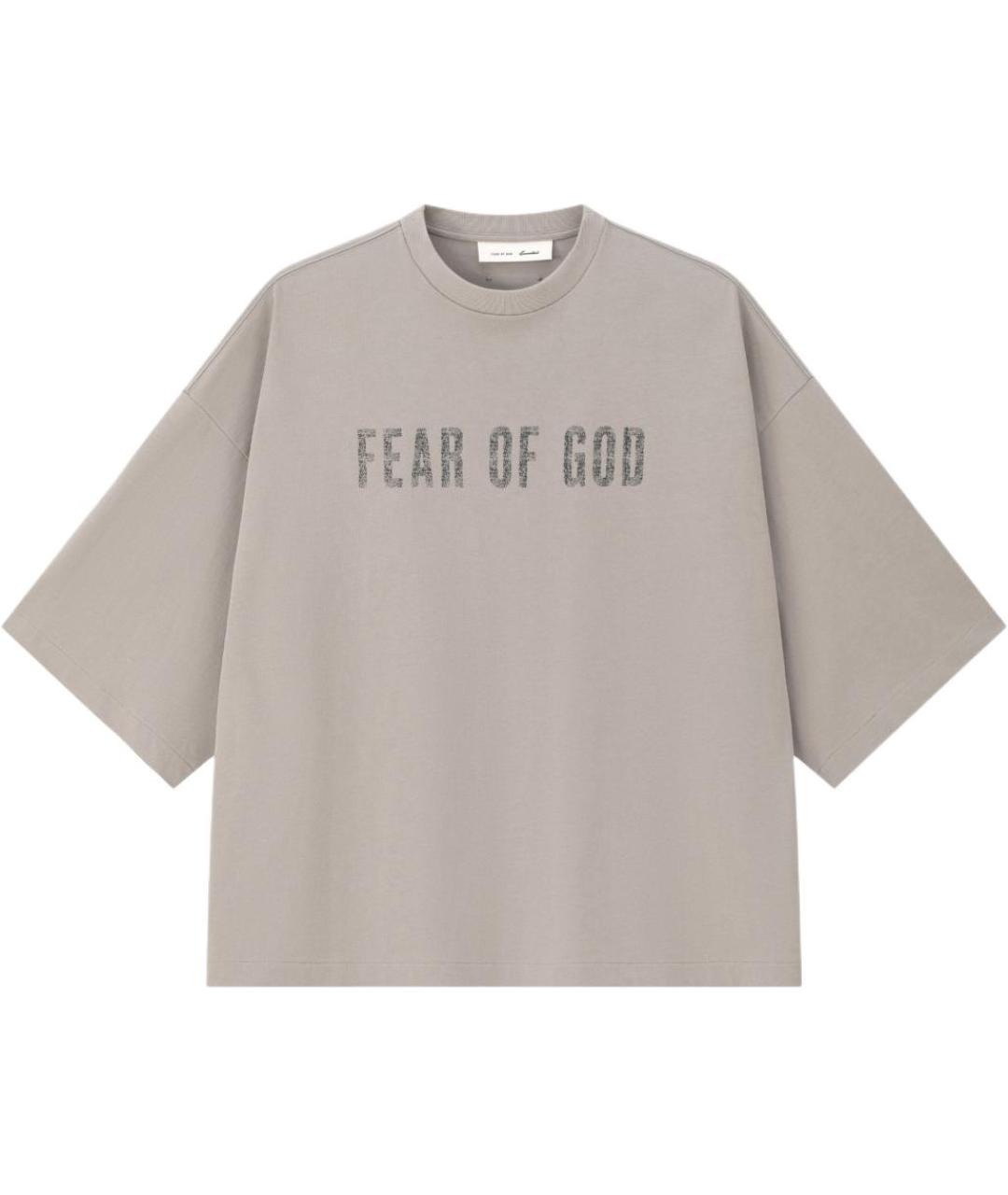 FEAR OF GOD ESSENTIALS Серая футболка, фото 2