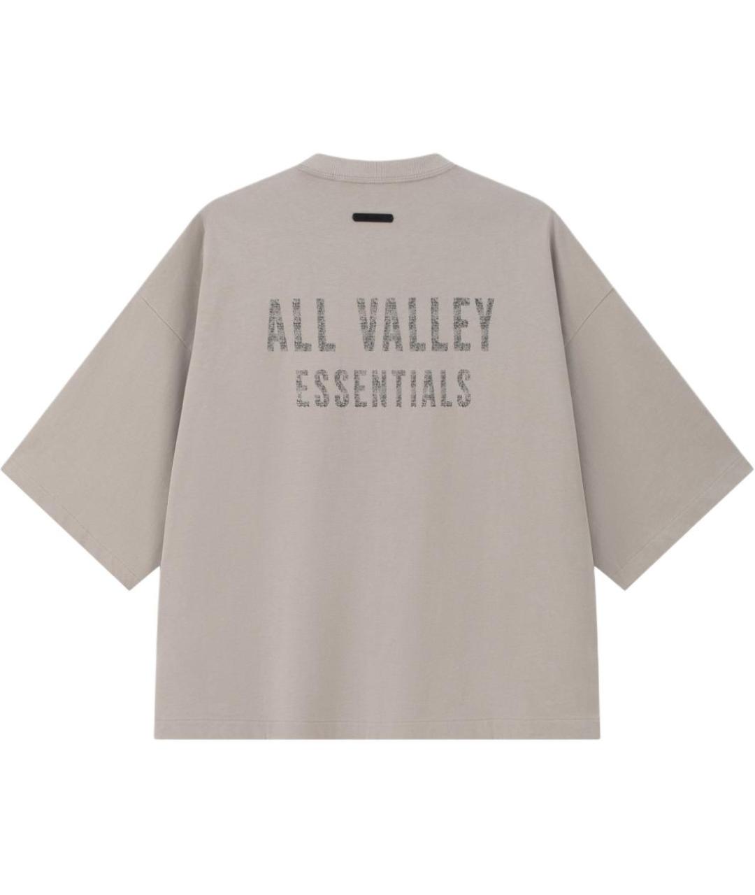 FEAR OF GOD ESSENTIALS Серая футболка, фото 3