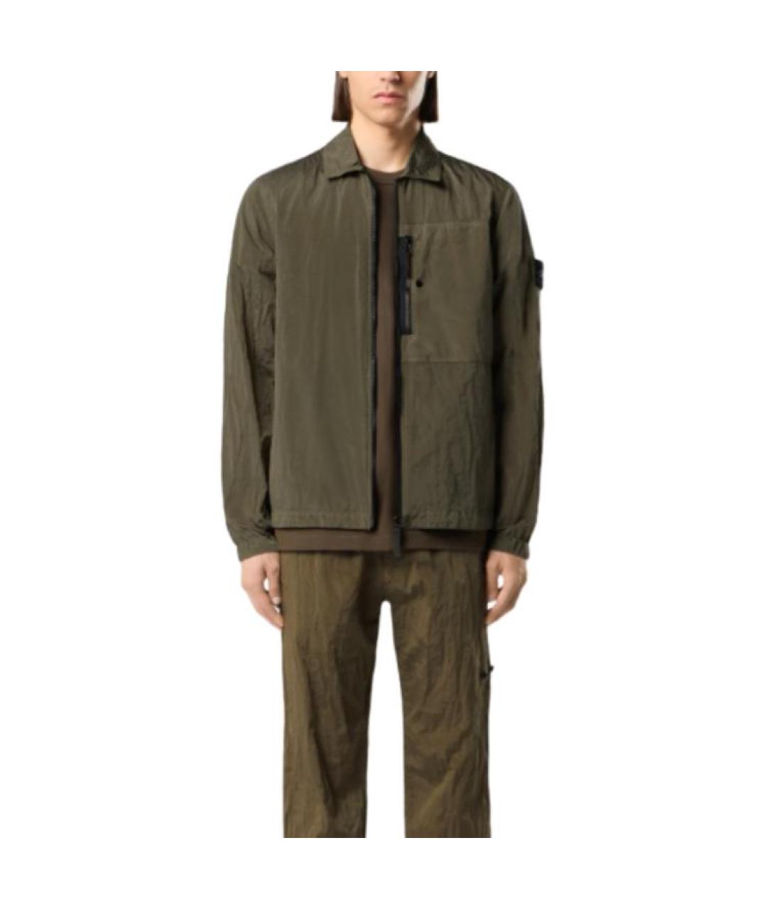 STONE ISLAND Зеленая куртка, фото 3
