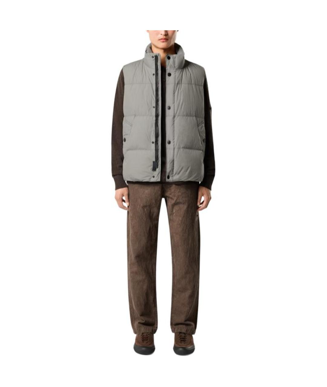 STONE ISLAND Серый жилет, фото 5