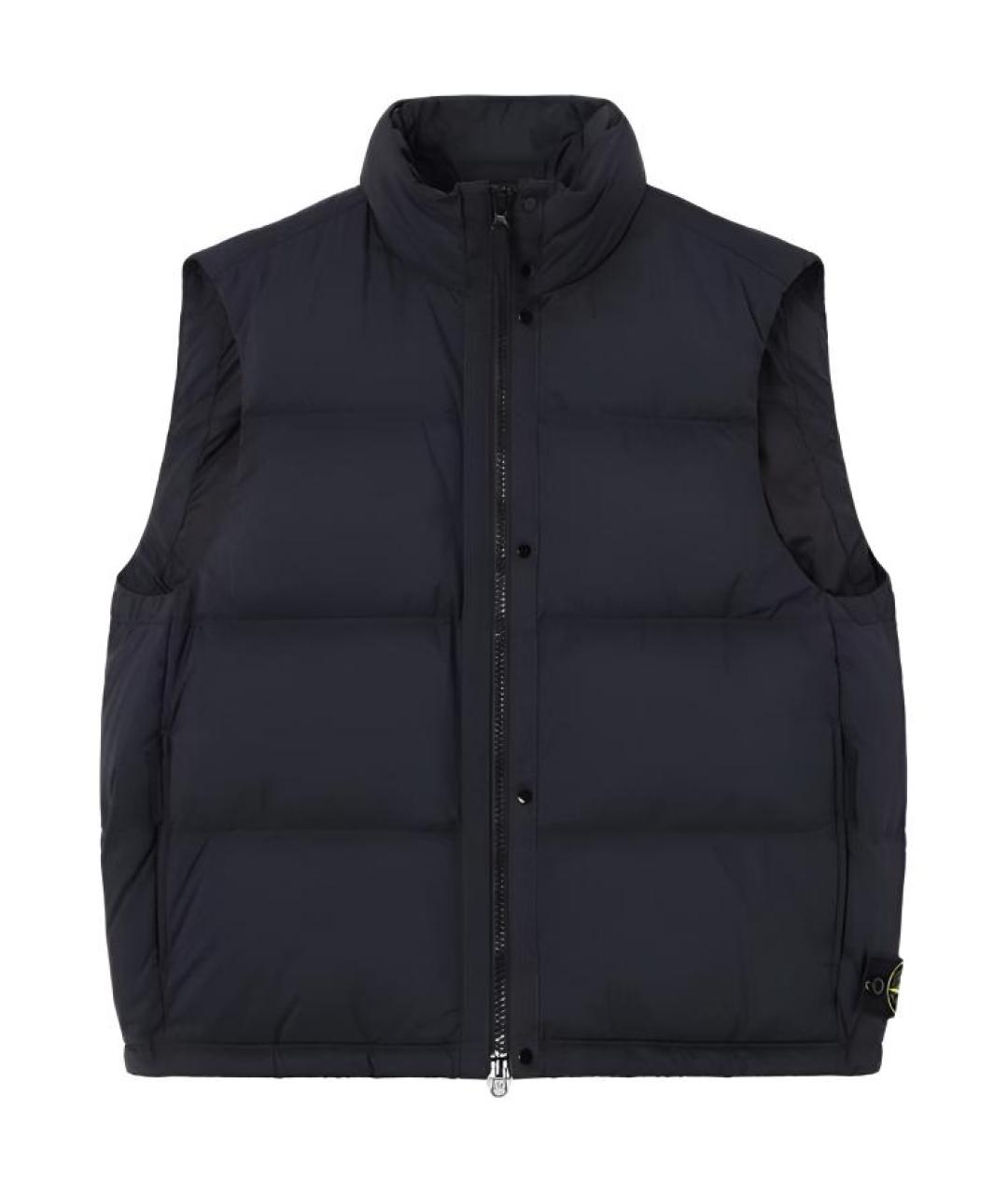STONE ISLAND Темно-синий жилет, фото 1