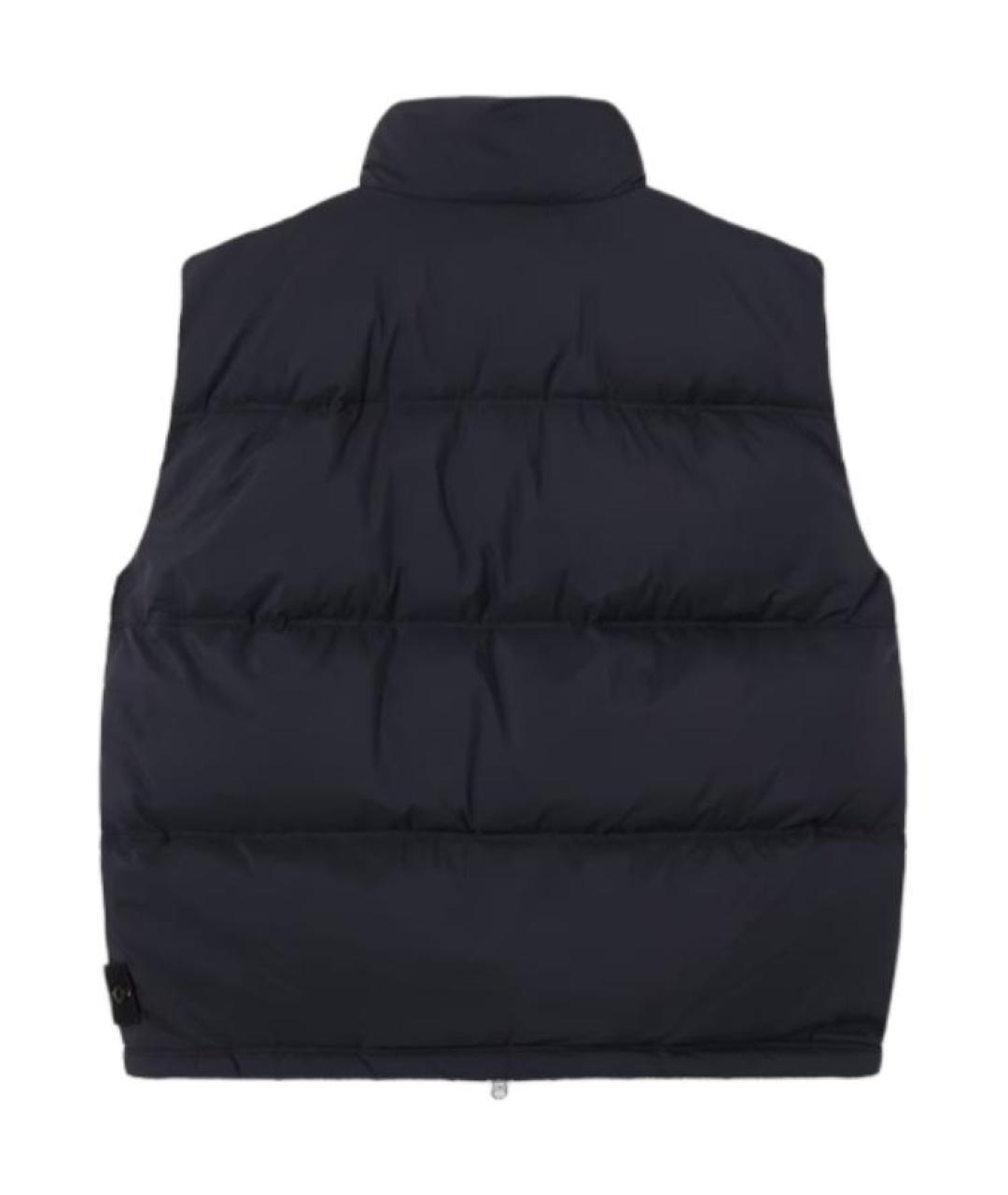 STONE ISLAND Темно-синий жилет, фото 2