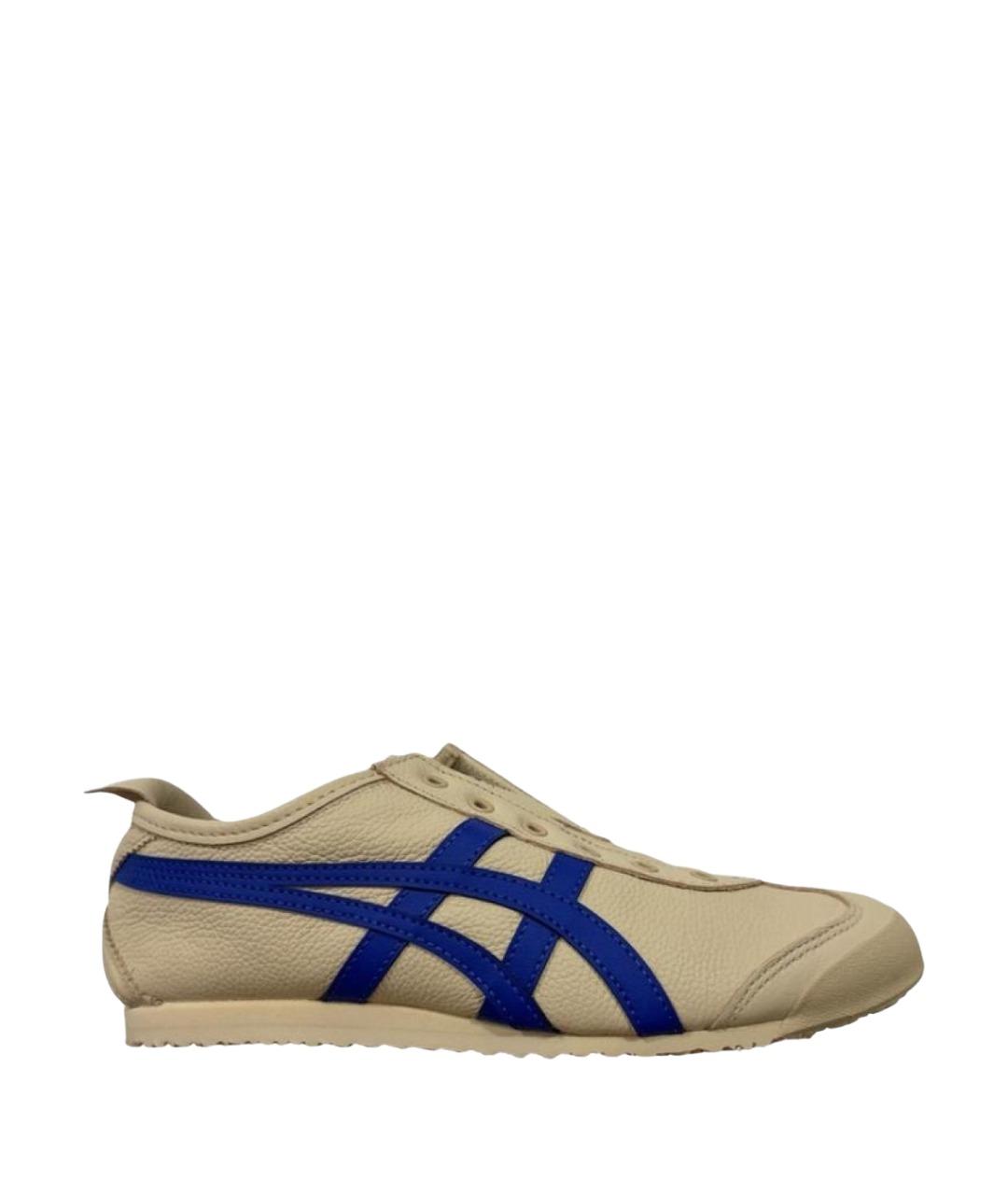 ONITSUKA TIGER Бежевые кожаные кроссовки, фото 1