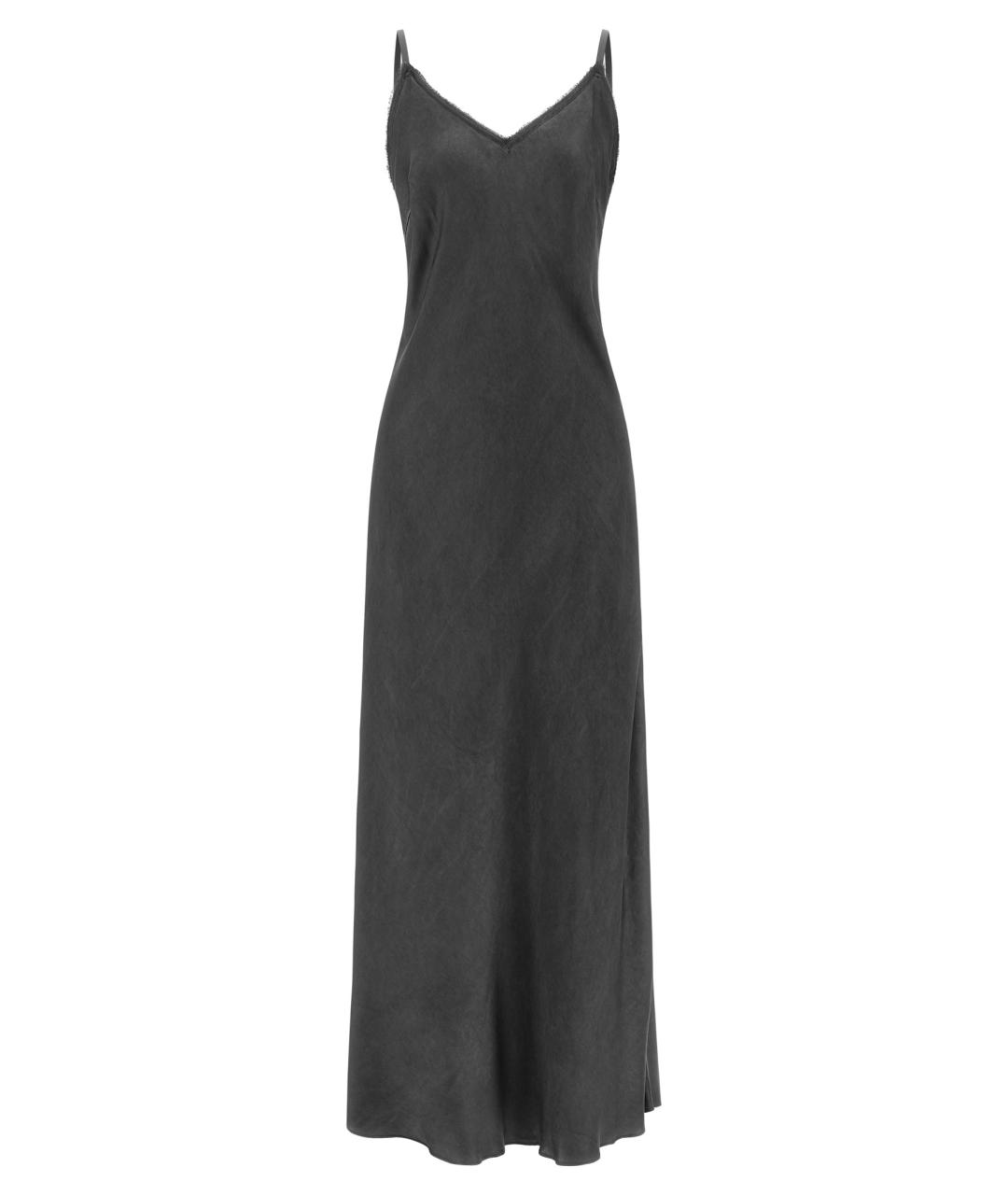 PINKO Черное вискозное коктейльное платье, фото 1