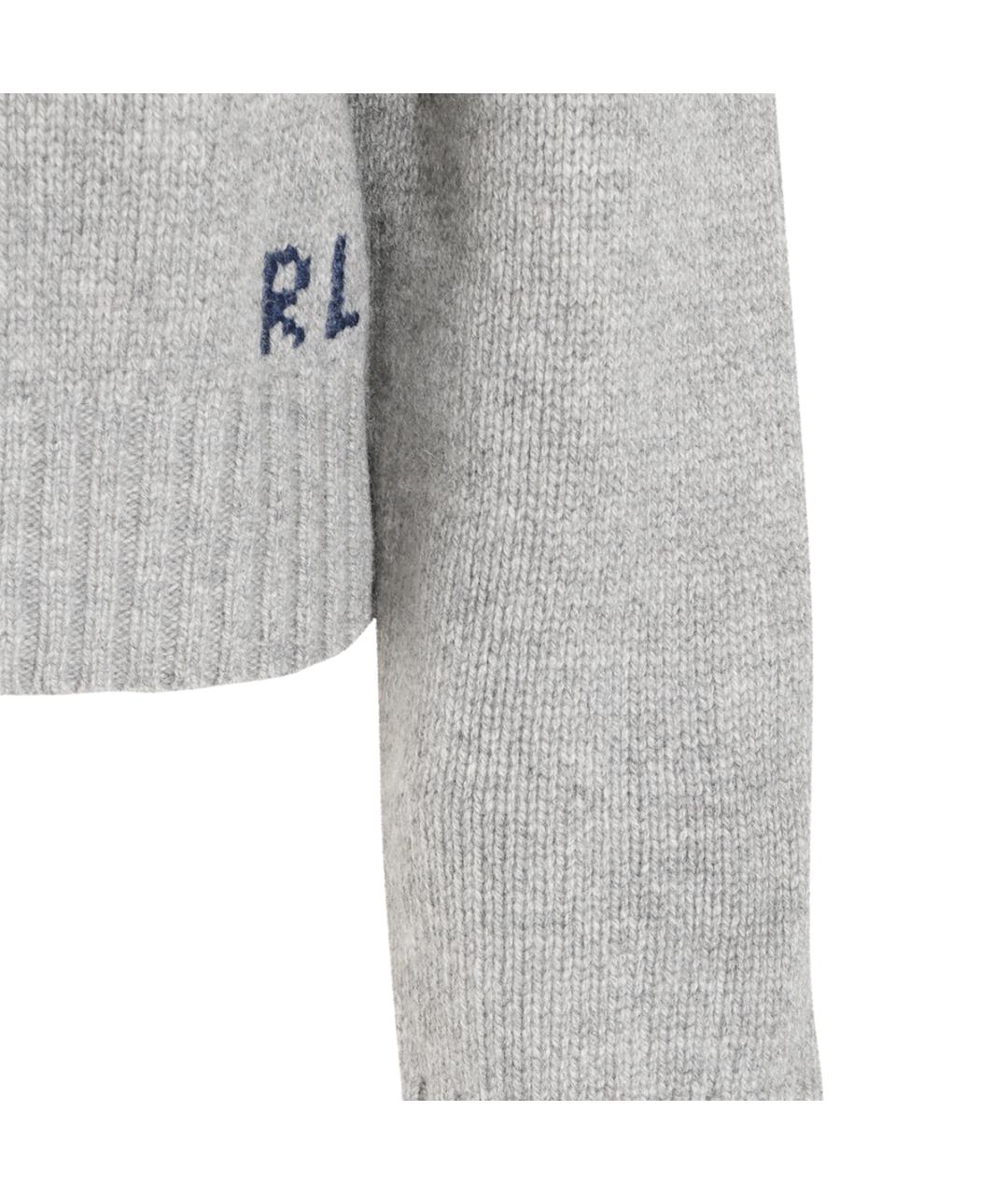 POLO RALPH LAUREN Серый шерстяной джемпер / свитер, фото 4