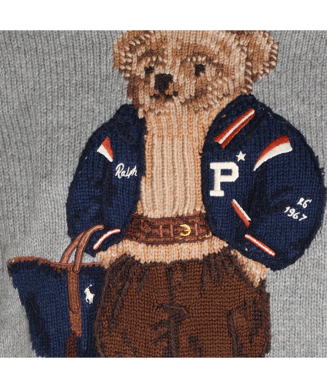 POLO RALPH LAUREN Серый шерстяной джемпер / свитер, фото 3