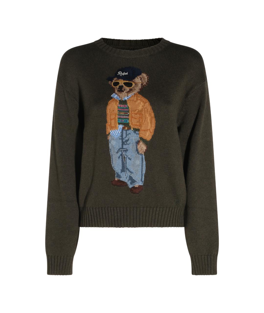 POLO RALPH LAUREN Хаки хлопковый джемпер / свитер, фото 5