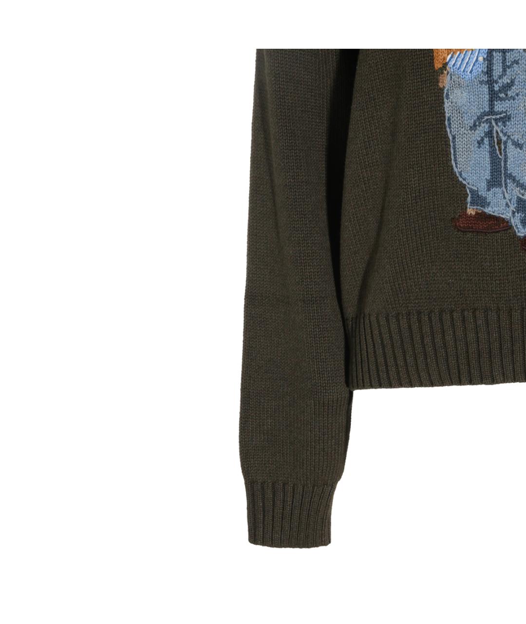 POLO RALPH LAUREN Хаки хлопковый джемпер / свитер, фото 4