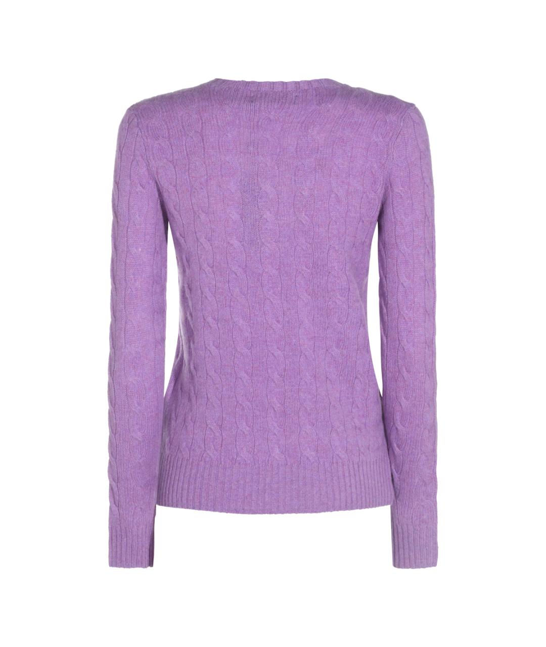 POLO RALPH LAUREN Фиолетовый шерстяной джемпер / свитер, фото 2