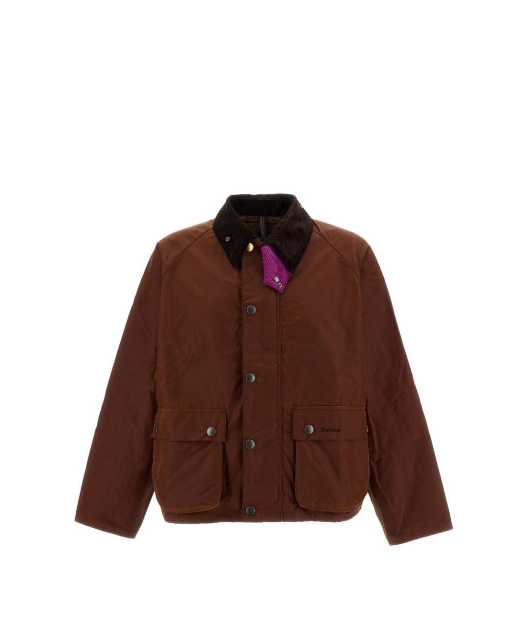 BARBOUR Коричневая хлопковая куртка, фото 1