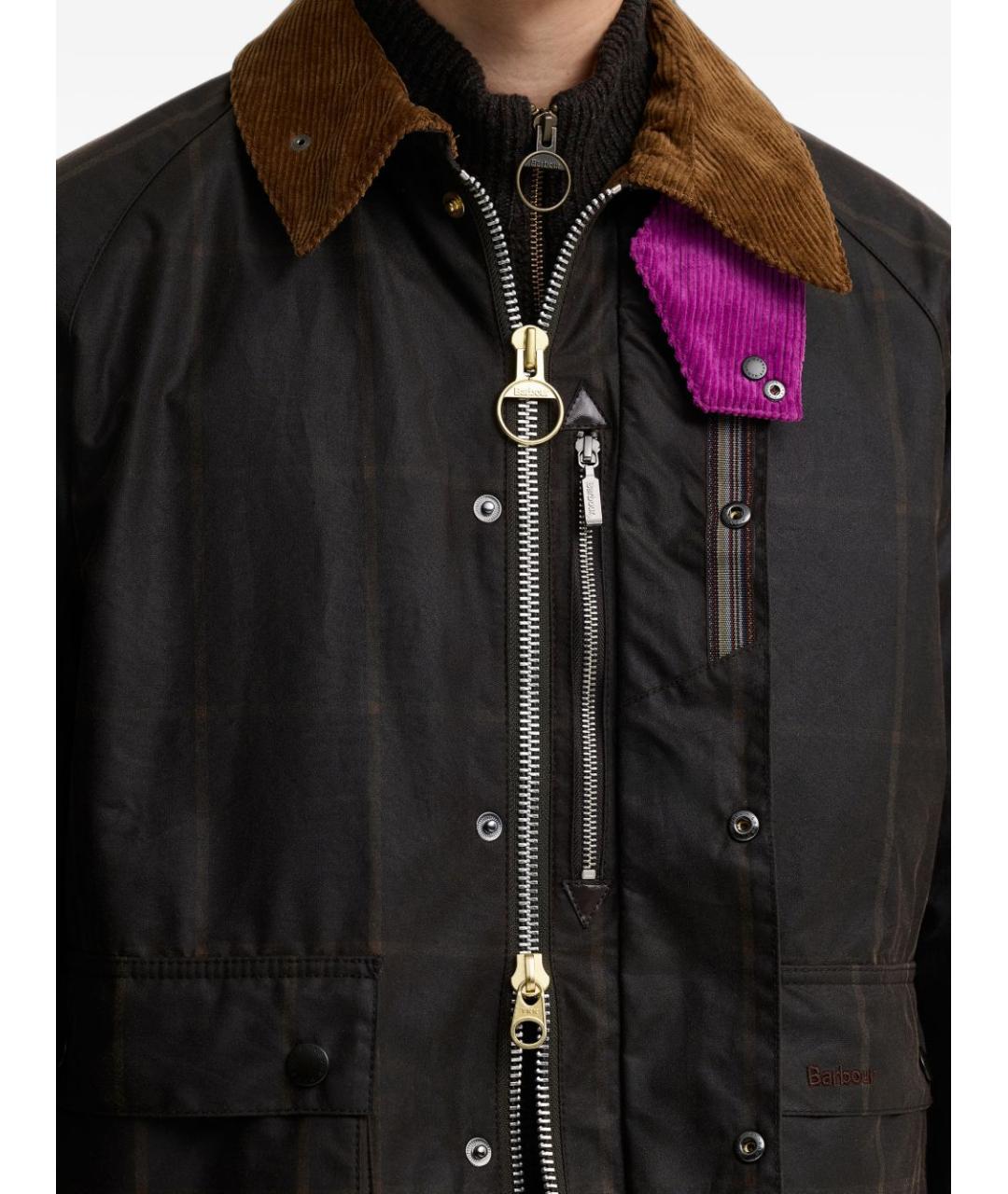 BARBOUR Коричневая хлопковая куртка, фото 7