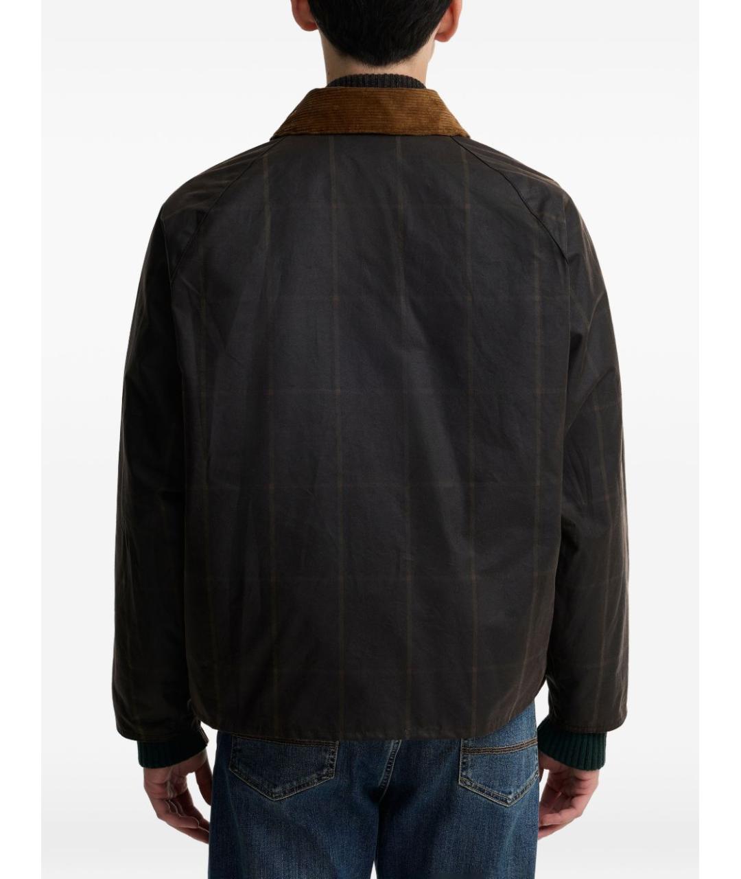 BARBOUR Коричневая хлопковая куртка, фото 4