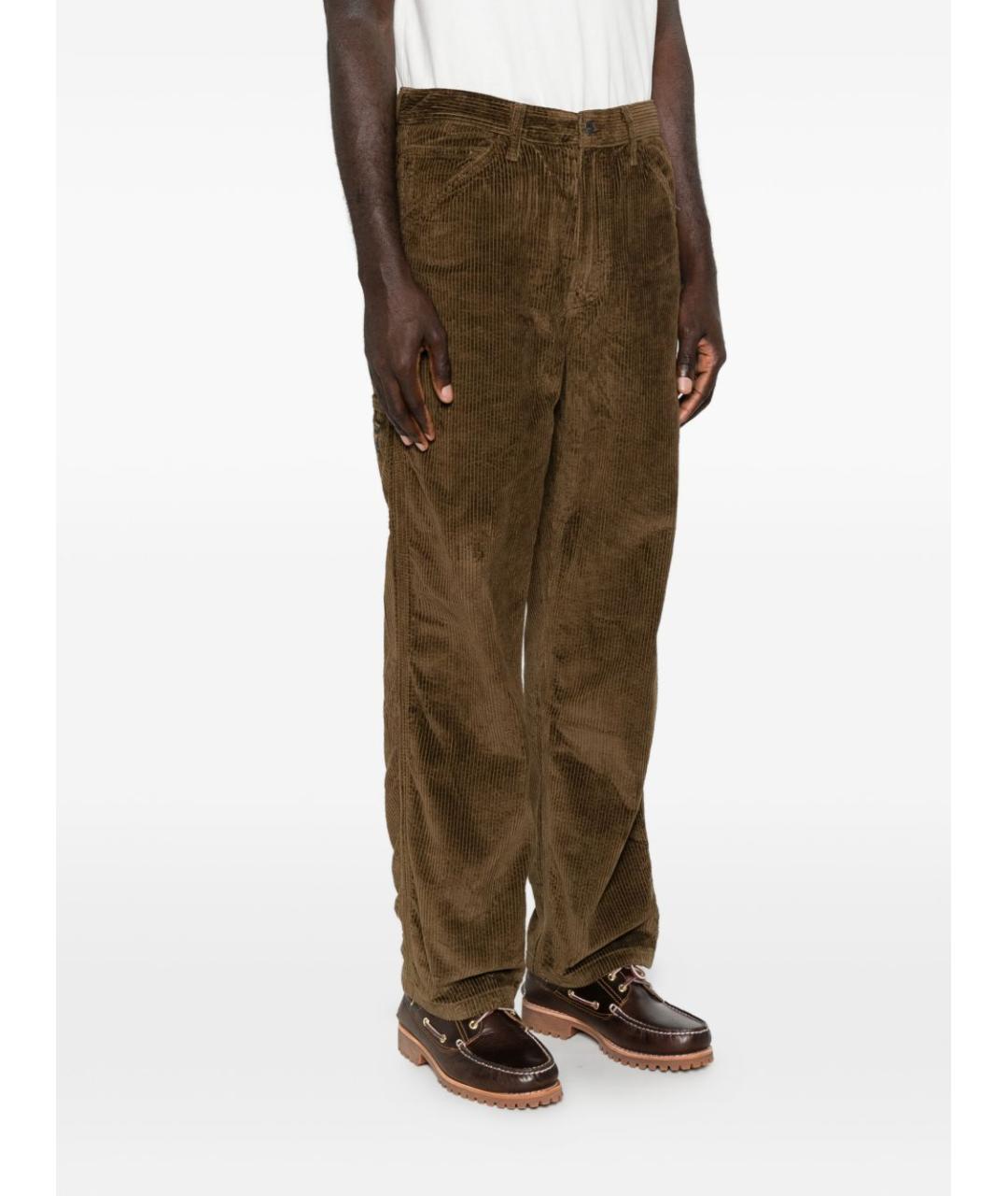 LEVI'S Бежевые хлопковые прямые джинсы, фото 5