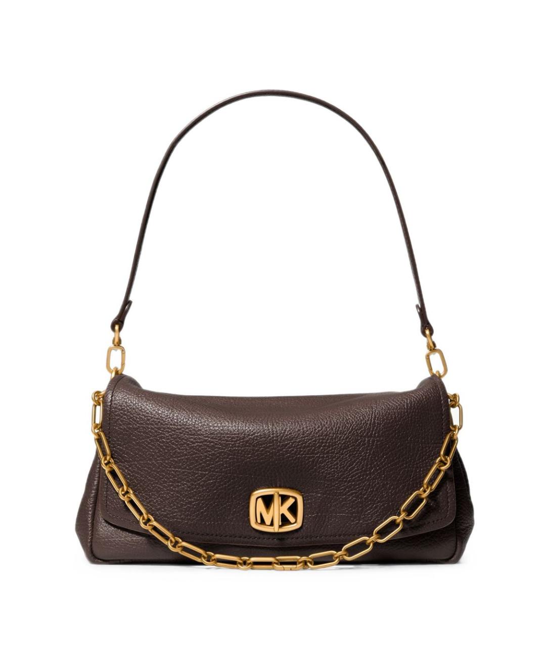 MICHAEL KORS Коричневая кожаная сумка через плечо, фото 1
