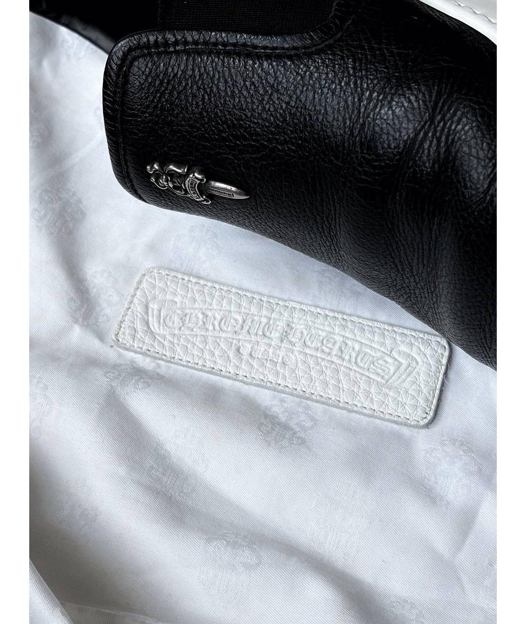 CHROME HEARTS Черные кожаные лоферы, фото 5