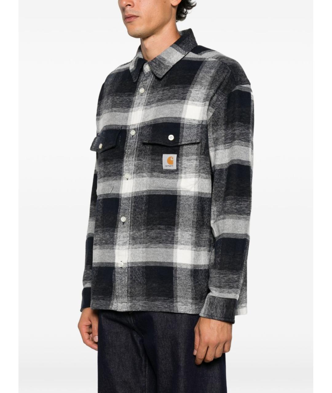 CARHARTT WIP Синяя хлопковая классическая рубашка, фото 2