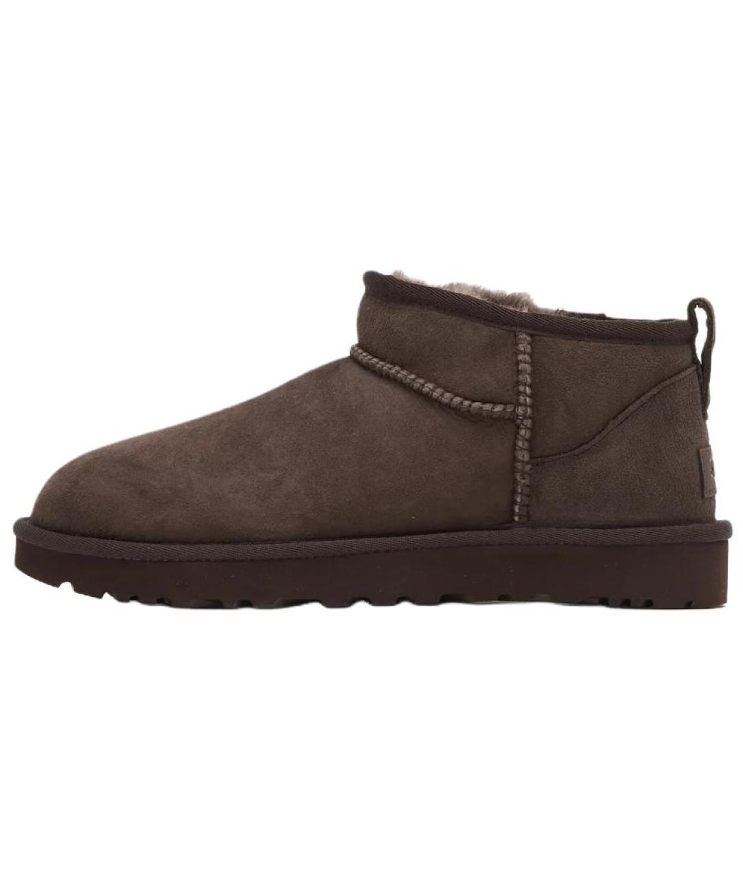 UGG Коричневые замшевые ботинки, фото 5