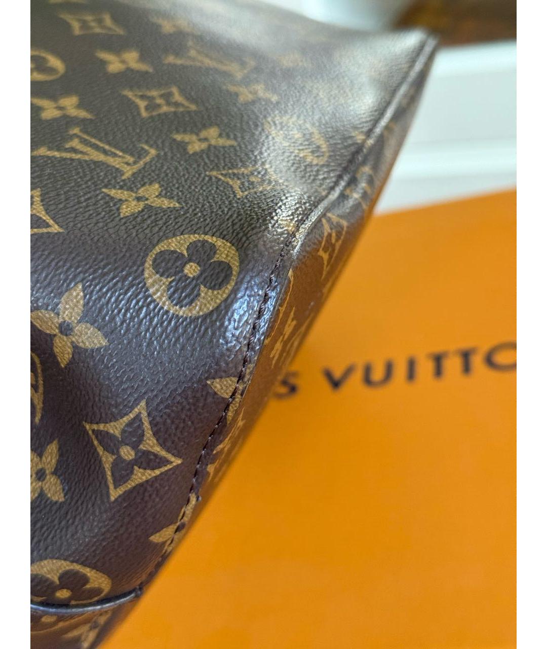 LOUIS VUITTON Коричневая сумка через плечо из канвы, фото 3