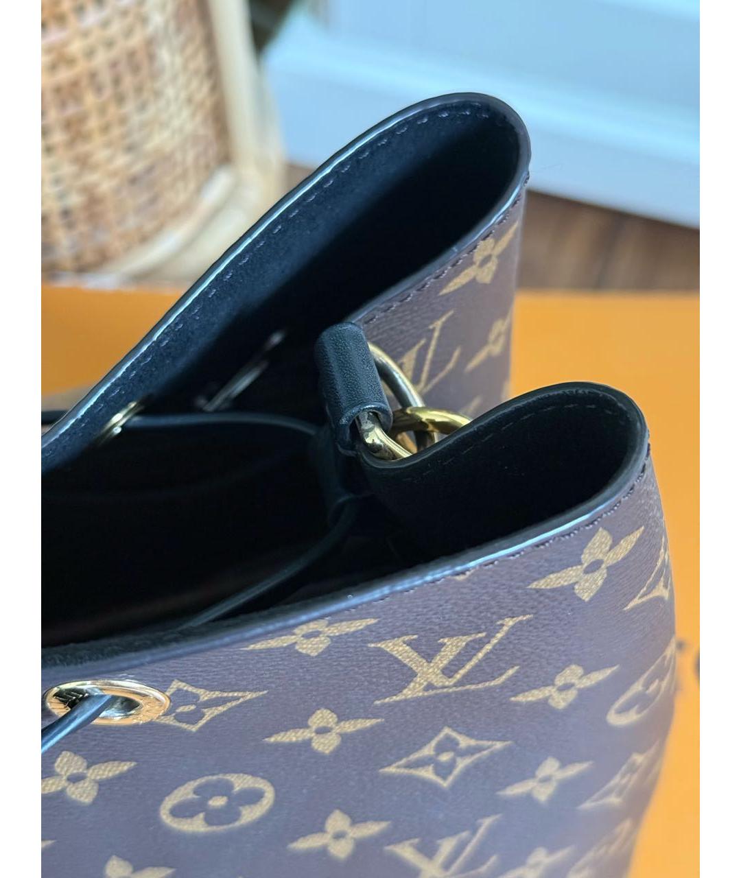 LOUIS VUITTON Коричневая сумка через плечо из канвы, фото 5