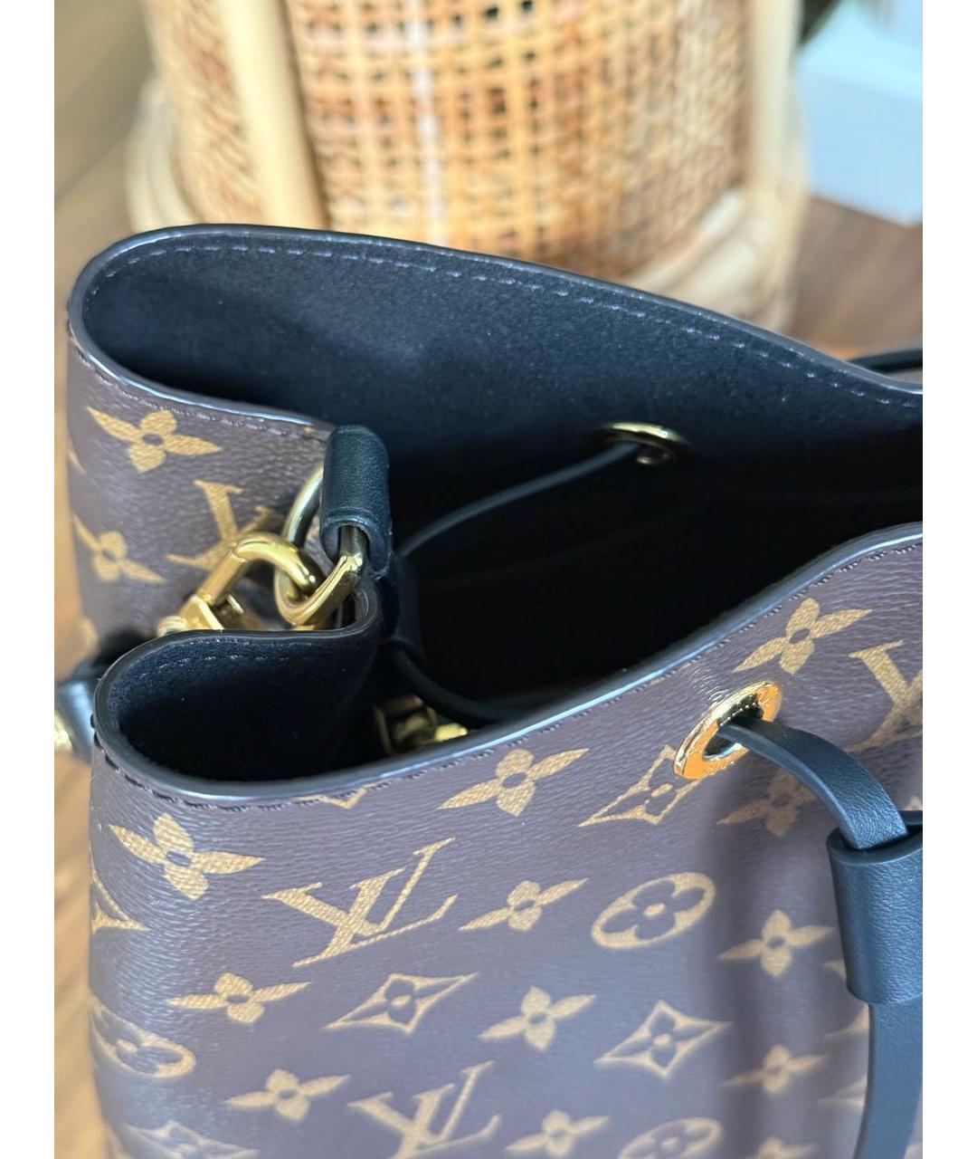 LOUIS VUITTON Коричневая сумка через плечо из канвы, фото 6