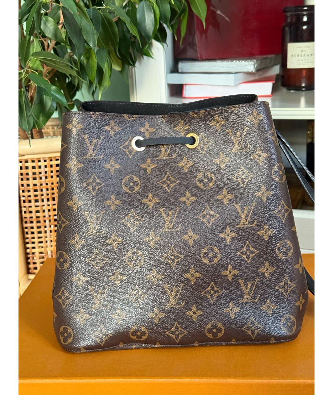LOUIS VUITTON Коричневая сумка через плечо из канвы, фото 2