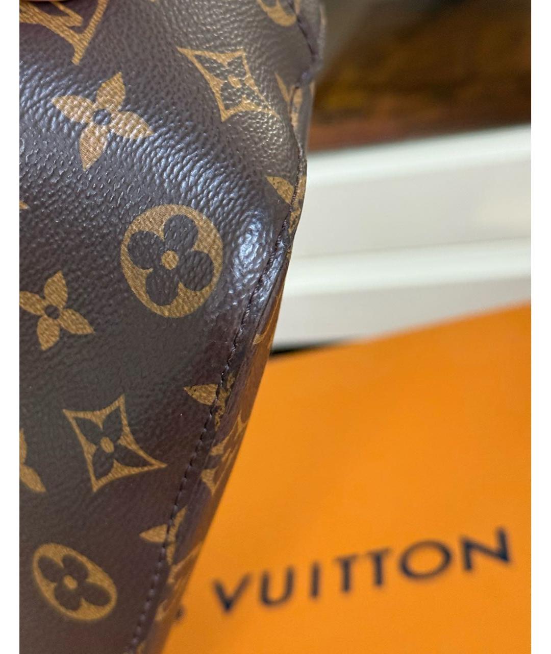 LOUIS VUITTON Коричневая сумка через плечо из канвы, фото 4