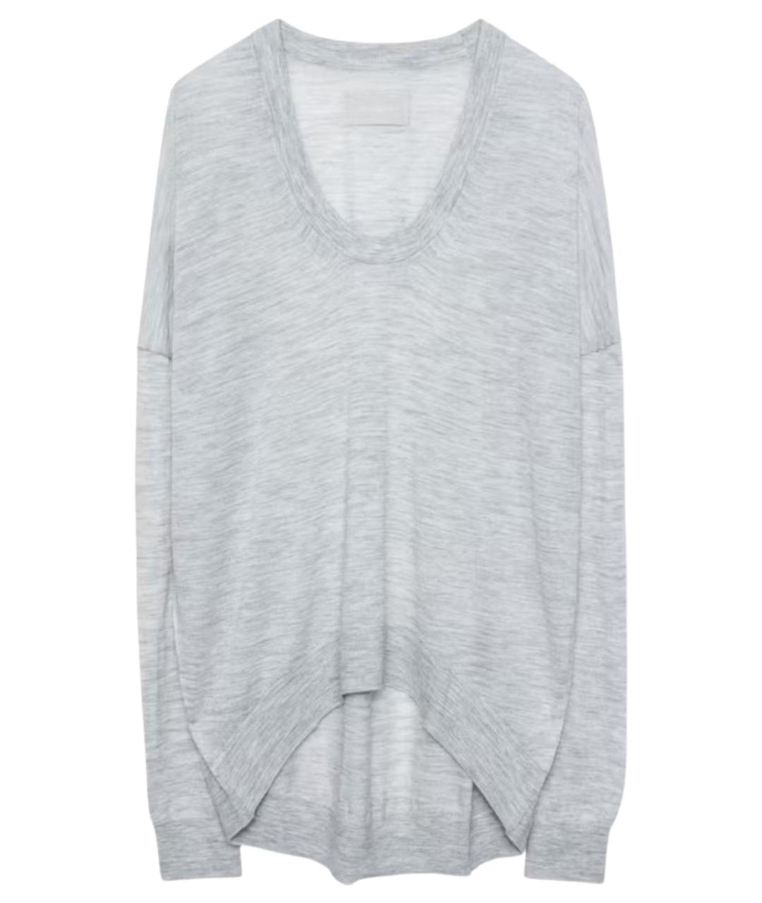 ZADIG & VOLTAIRE Серый шерстяной джемпер / свитер, фото 1