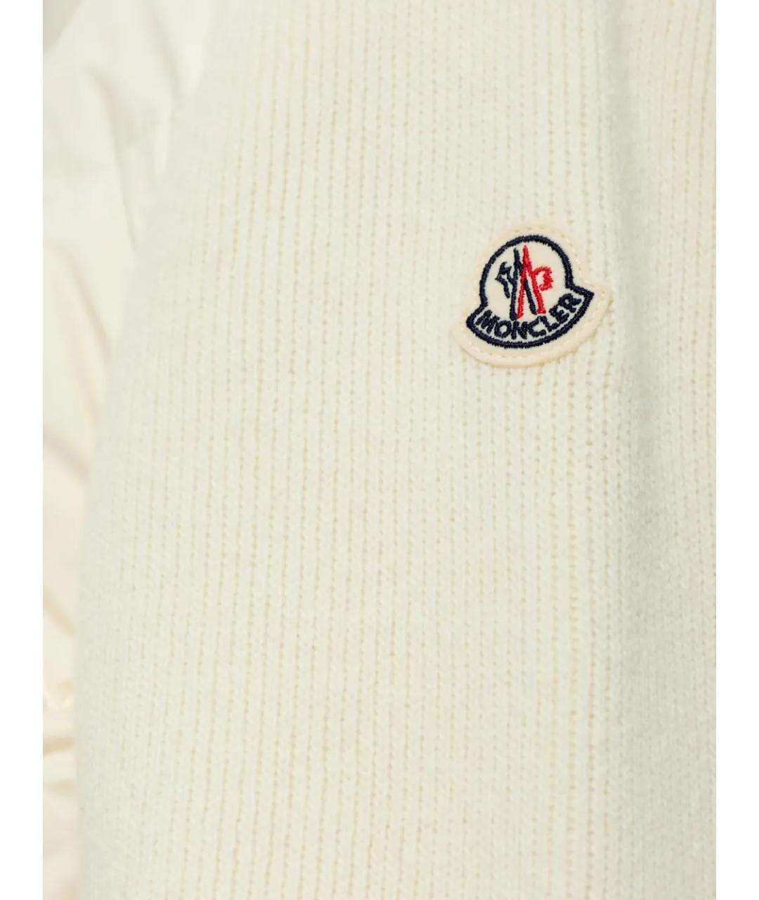 MONCLER Белая шерстяная куртка, фото 5