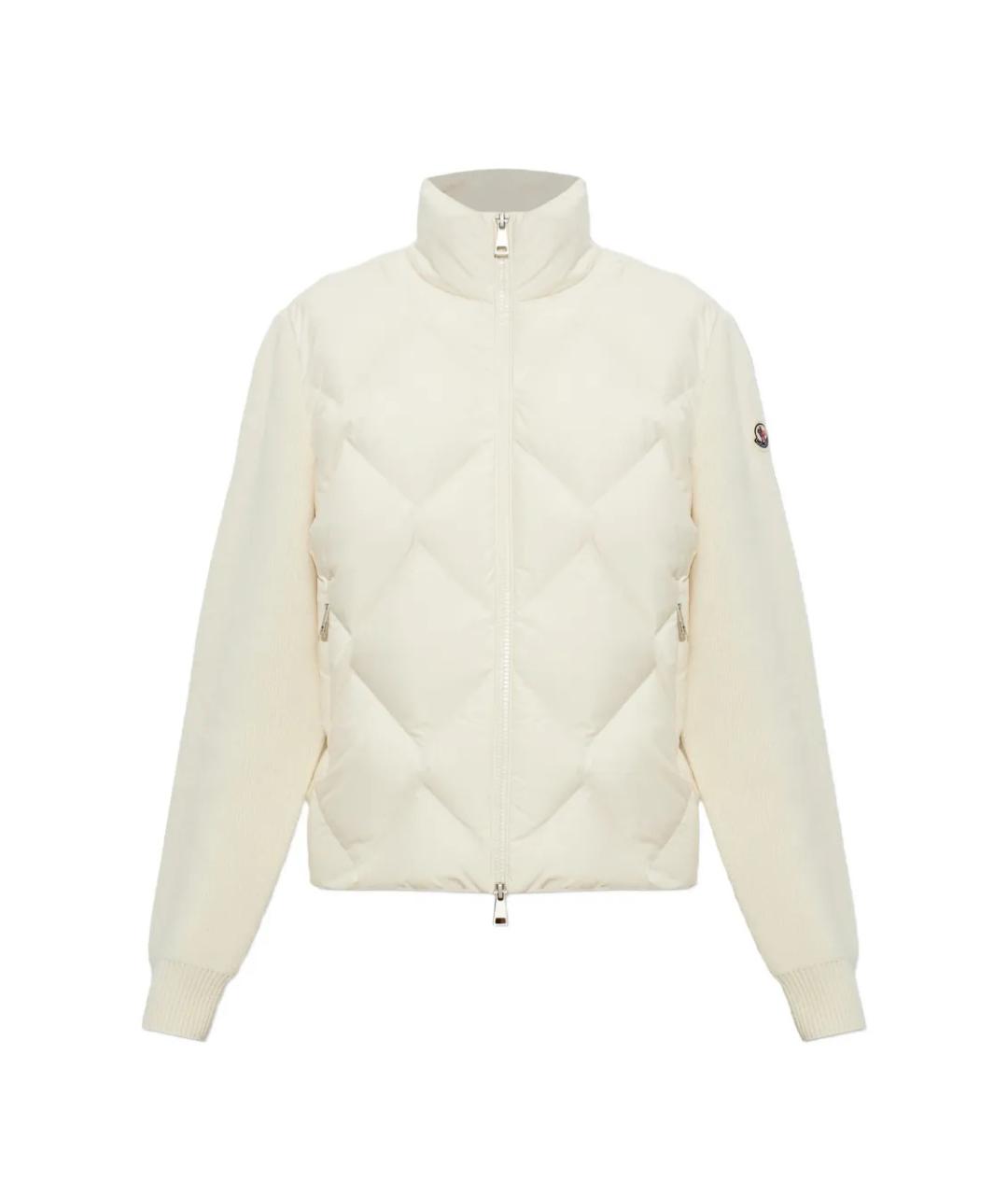 MONCLER Белая шерстяная куртка, фото 1